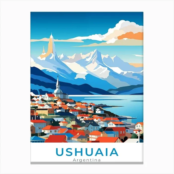 Argentina Ushuaia Travel Canvas Print by Anwir