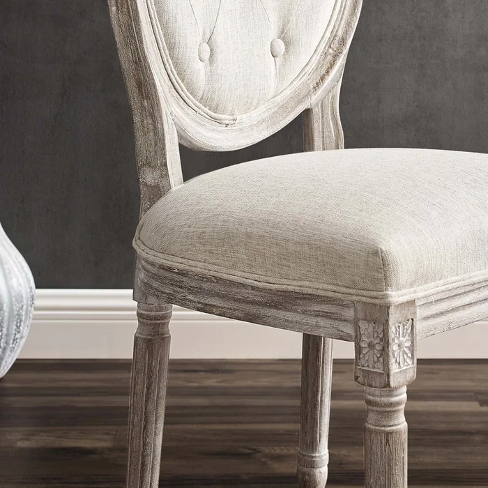Arise Upholstered Fabric Dining Side Chair Set of 4 by Modway