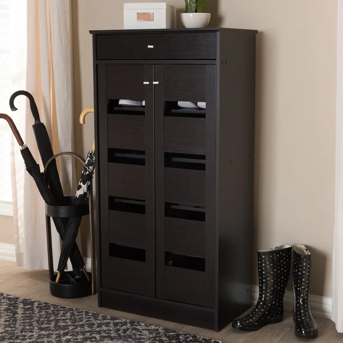 Arlo Wenge Brown Shoe Cabinet
