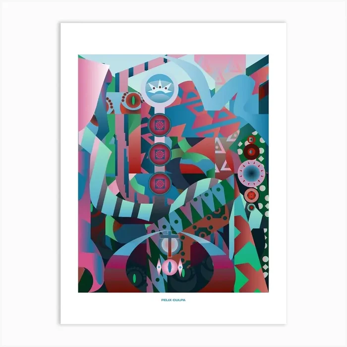 Ascencion Awaits All Those Who Overcome Art Print by Felix Culpa