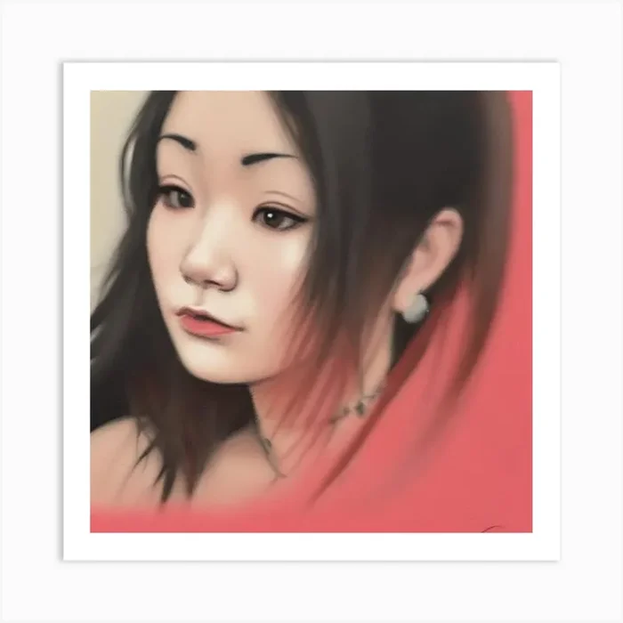 Asian Girl Art PrintCM by Cat Mei Ling