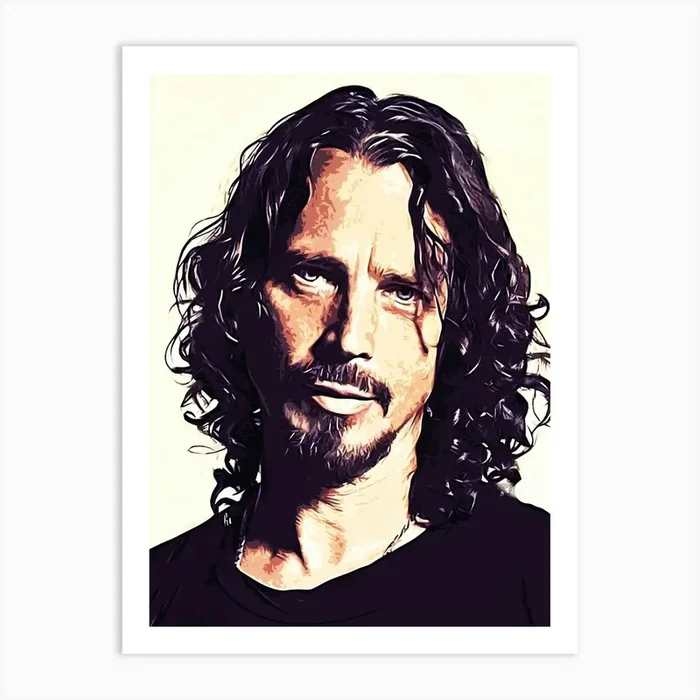 Audioslave Chris Cornell 6 Art Print by music soul