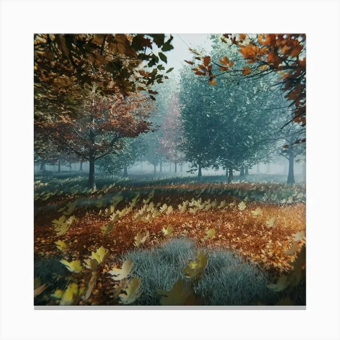 Autumn Forest 1 Canvas PrintBB by Bazar balalile