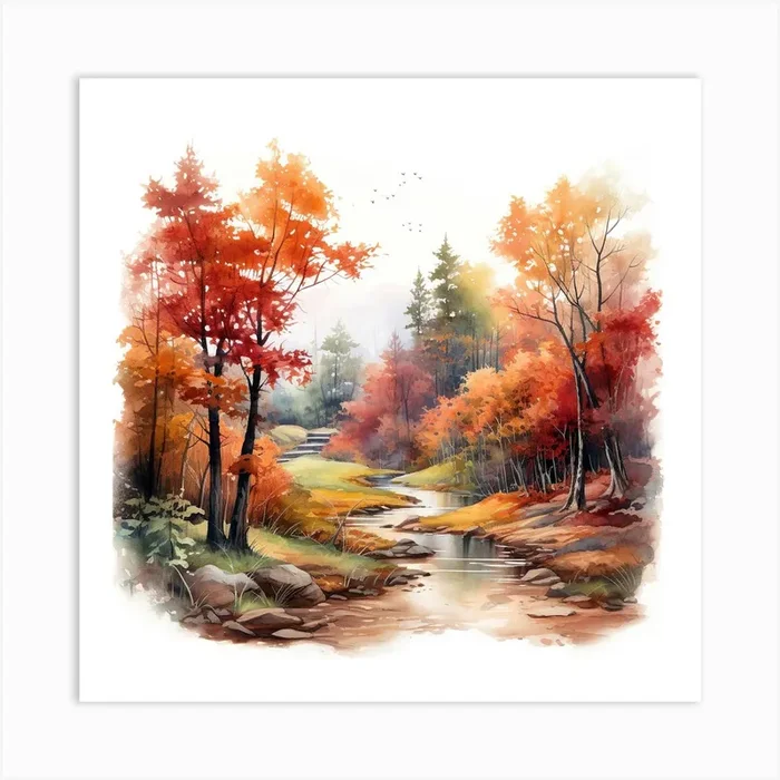 Autumn Forest 5 Art Print by aPRESM