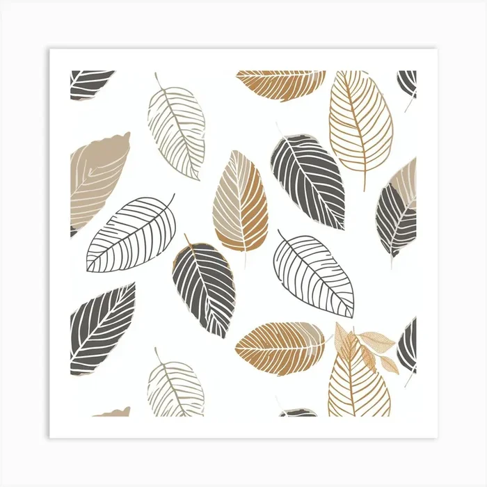 Autumn Leaves 3 Art Print by PaigeDesigns