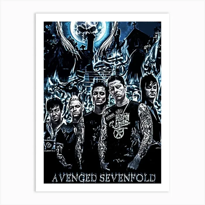 Avenged Sevenfold 3 Art Print by music soul