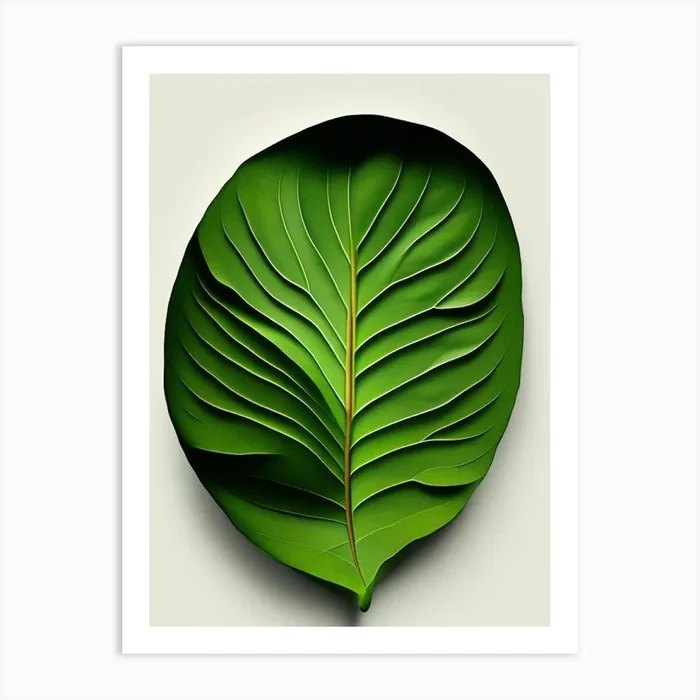 Avocado Leaf Vibrant Inspired Art PrintL& by Leaf & Stem Studio