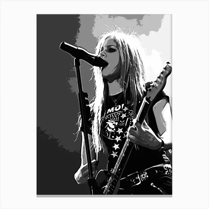Avril Lavigne 27 Canvas Print by music soul