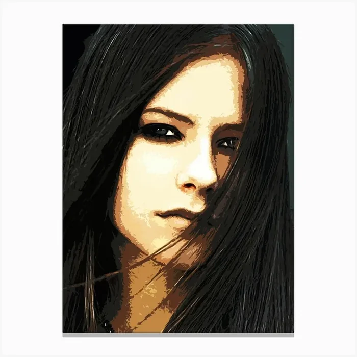 Avril Lavigne Canvas Print by music soul