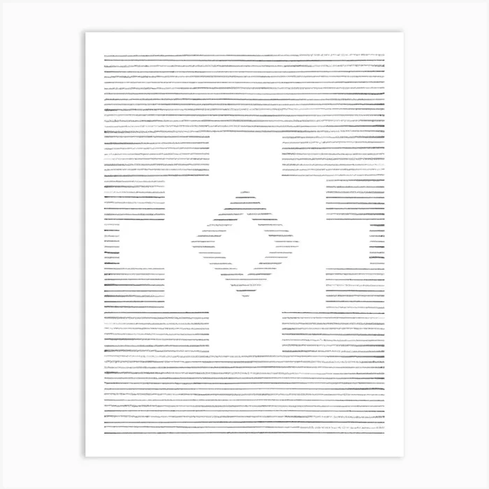 Aztec line art Pattern 5 Art Print by Whale’s Way