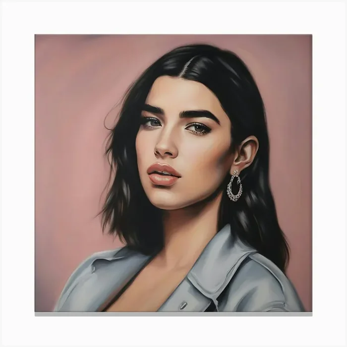 Bad effort at Dua Lipa Canvas Print by IslaNovella