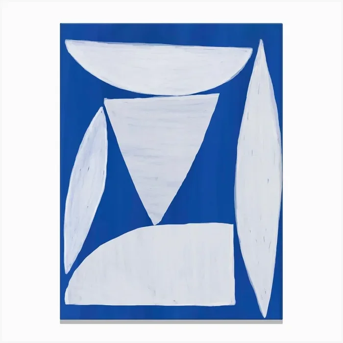 Balancing Shapes Abstract Canvas Print by The Printable Studio