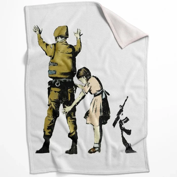 Banksy Girl And Soldier Blanket