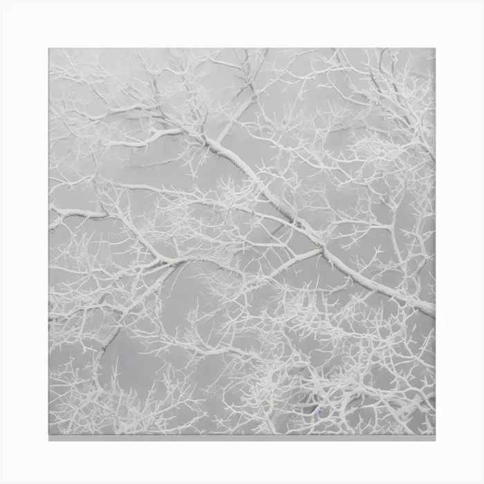 Bare Tree Branches Canvas Print by KWY09