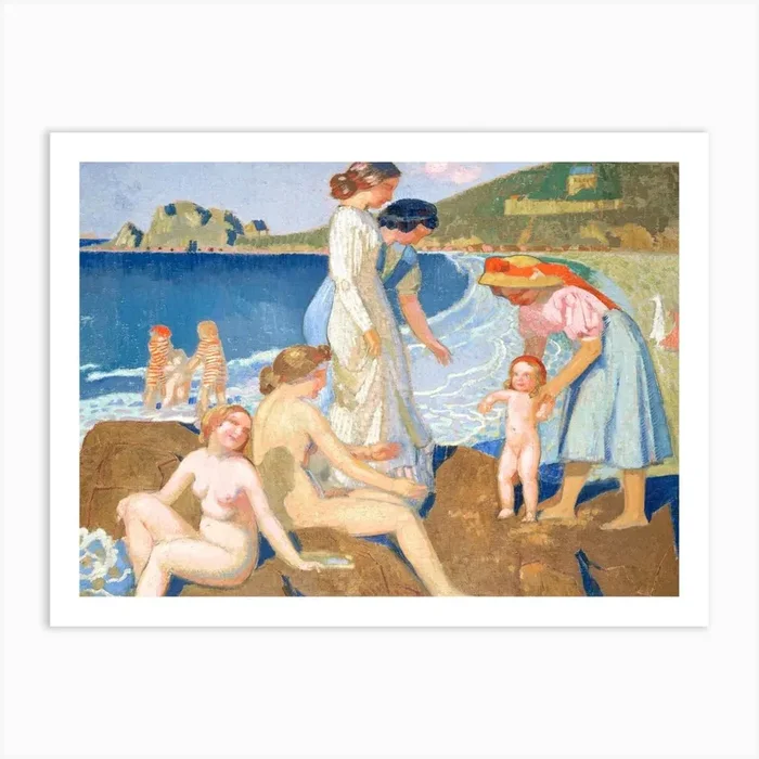 Bathers In Perros Guirec, Maurice Denis Art Print by Fy! Classic Art Prints and Posters