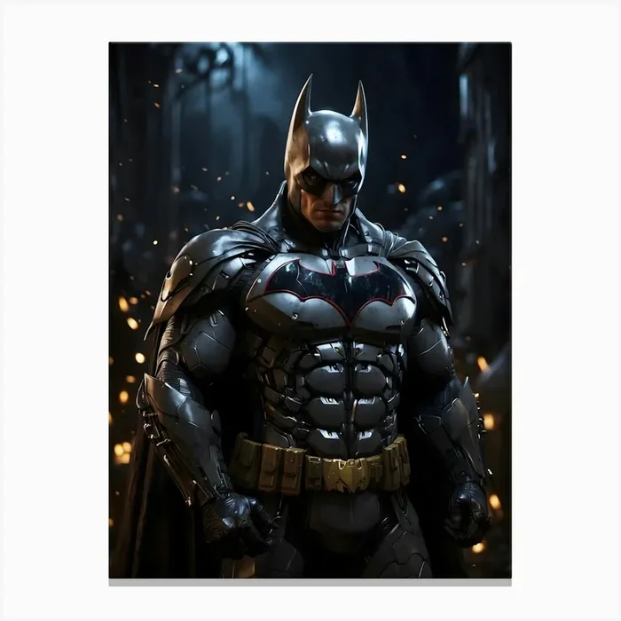Batman Arkham Knight 3 Canvas Print by Ishwar Creation