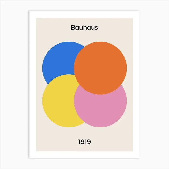 Bauhaus Unity Exhibition 1919 Art Print by Paigaam Studio
