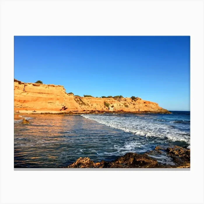 Beach At Dusk, Ibiza (Spain Series) Canvas Print by Artscapes by Silver