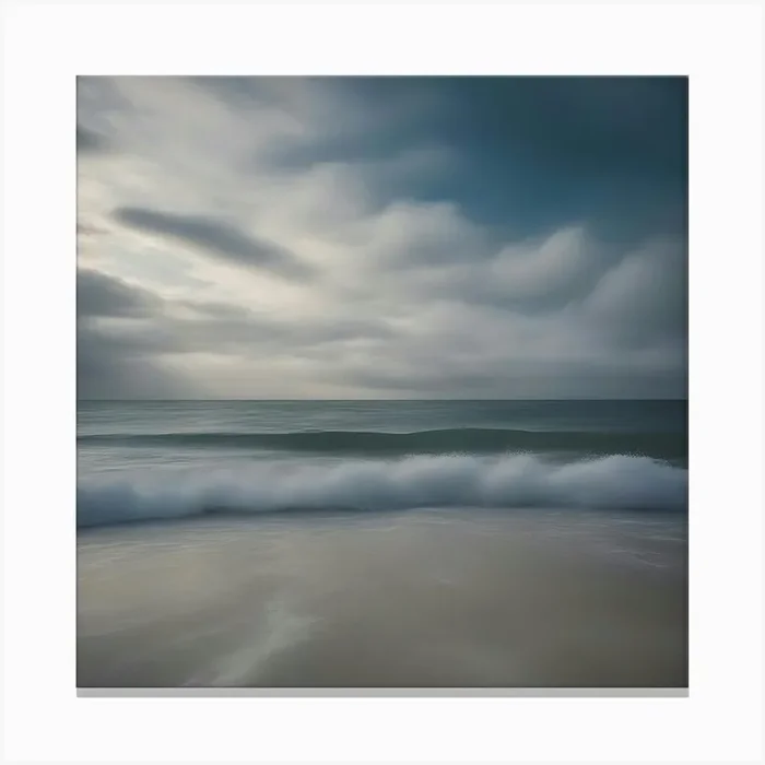 Beach waves Canvas Print by ZCOGRAPHICS