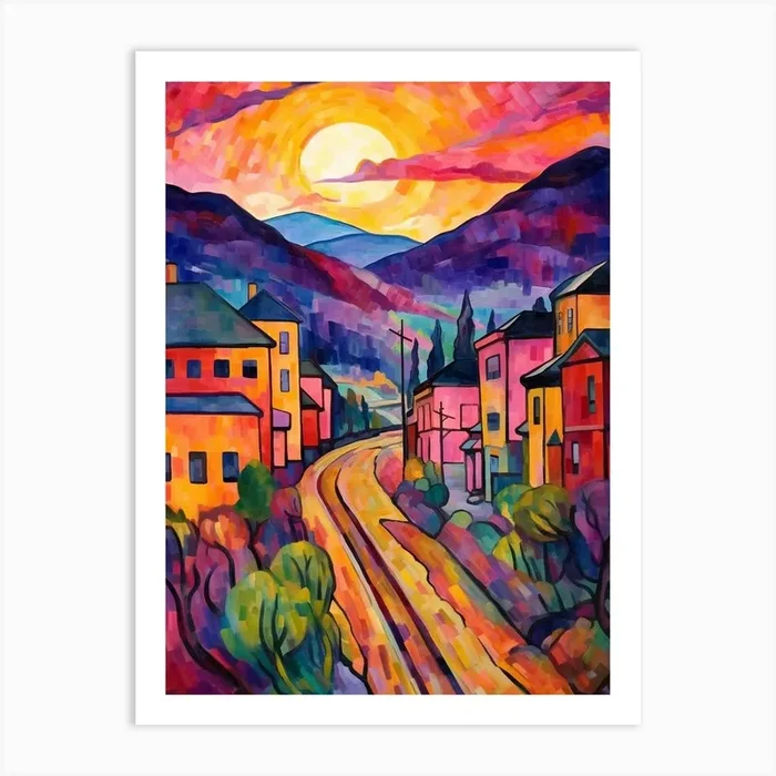 Bellingham Washington Retro Pop Art 5 Art Print by PixelPerfect