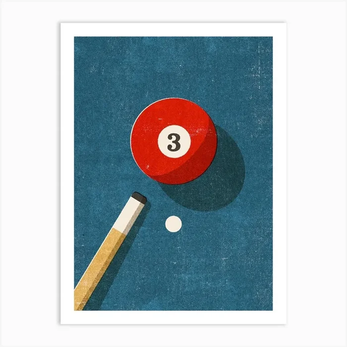 Billiards Ball 3 Art Print by Daniel Coulmann