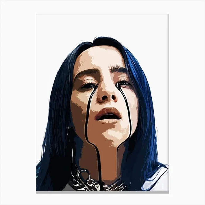 Billie Elish 6 Canvas Print by music soul