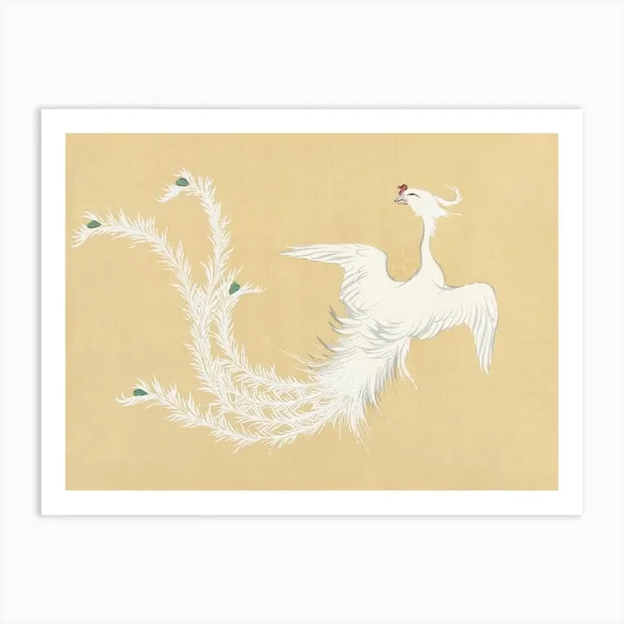 Bird From Momoyogusa –Flowers Of A Hundred Generations (1909), Kamisaka Sekka Art Print by Fy! Classic Art Prints and Posters