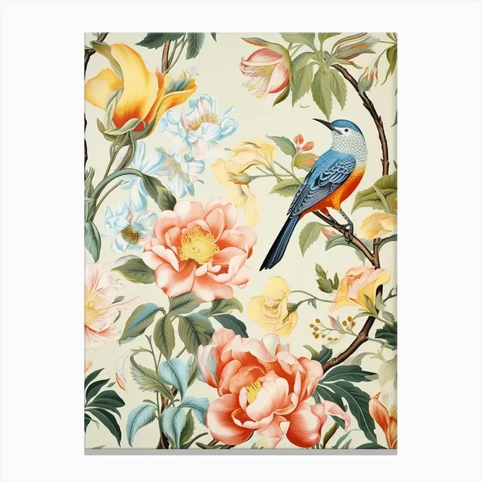 Bird On A Branch 2 Canvas PrintS by Shadesigns