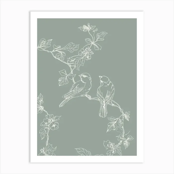 Birds Art Print by Szafranscy Art Studio
