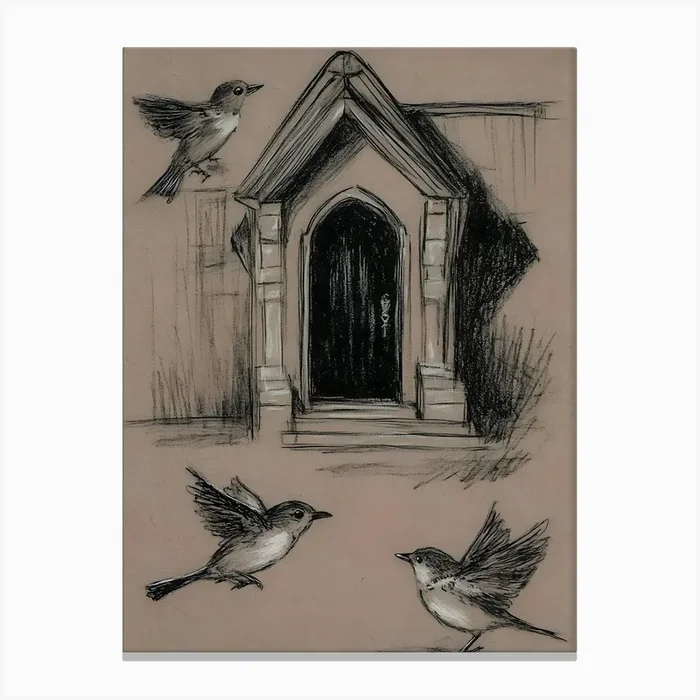 Birds At The Gate Canvas PrintA by ArtMart