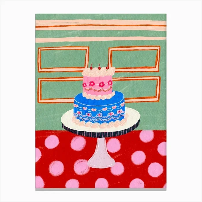 Birthday Cake 2 Canvas Print by Kartika Paramita