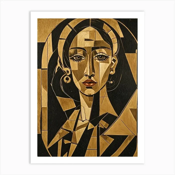 Black & Gold no2 Art PrintDP by Daydream Pacific