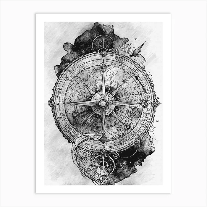 black and white art 2 Art Print by Anwir