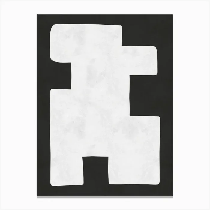 Black and white modernity 2 Canvas Print by ArtDecor