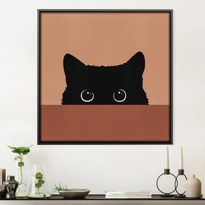 Black Cat 2 Canvas