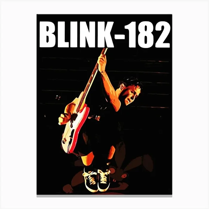 Blink 182 mark Canvas Print by music soul