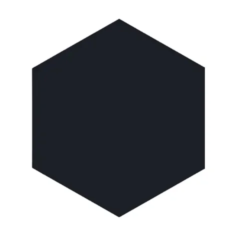 Block Negro 5 “x6 ” R – Hexagon Matte