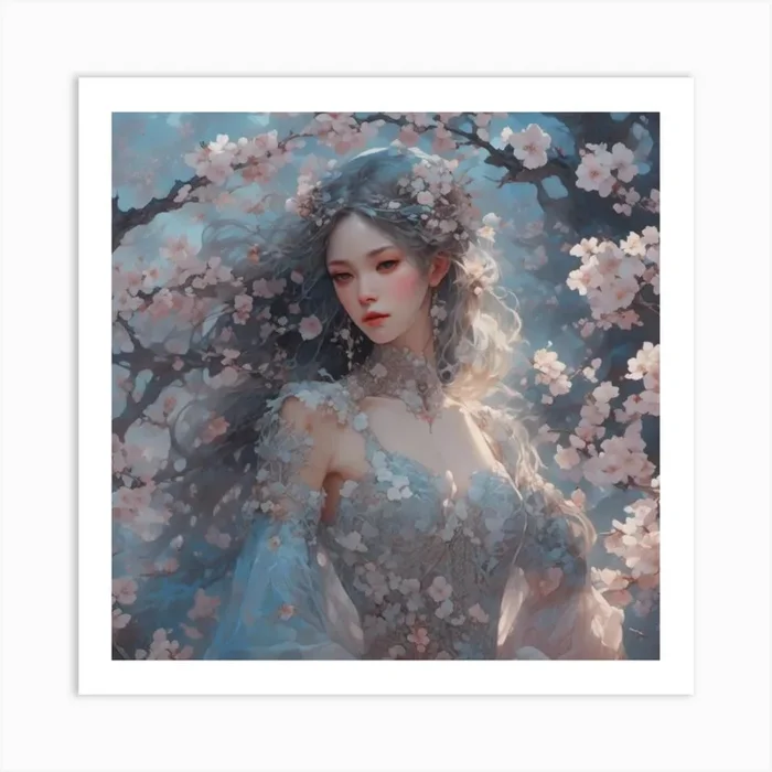blossom and lace 2 Art PrintC by CardinalBiggles
