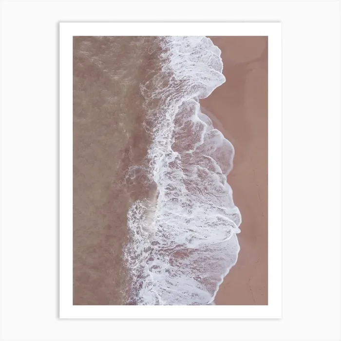 Blush Beach Art Print by Studio Nahili