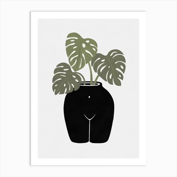 Bodytanical Vase Art Print by Orara Studio