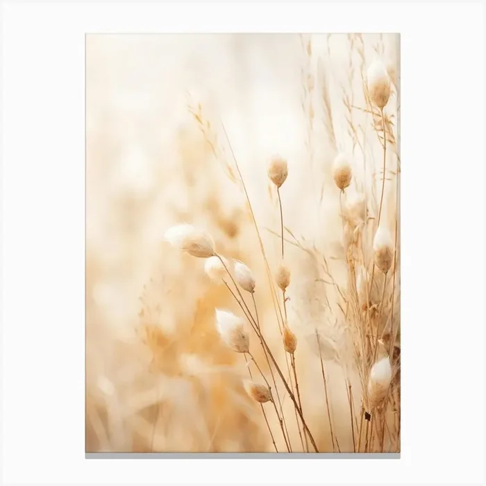 Boho Dried Flowers Veronica 2 Canvas Print by Botanic Studio