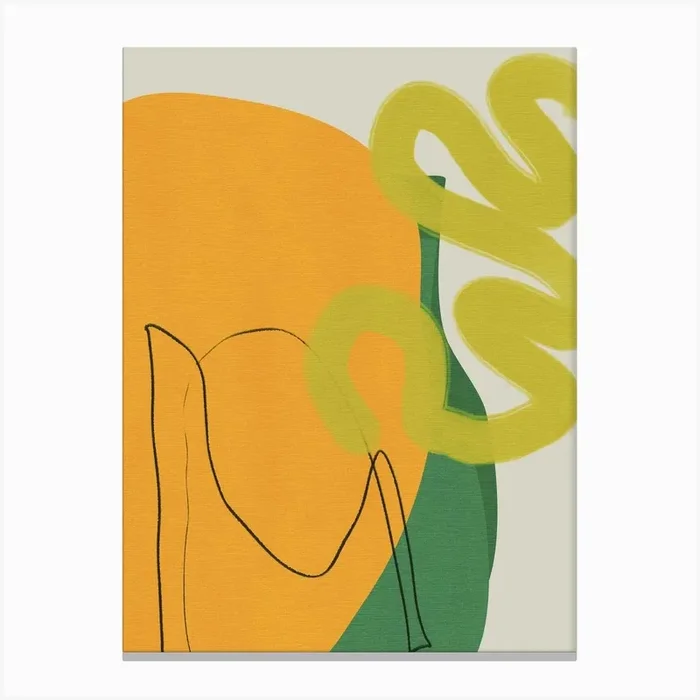 Boho Minimal Sunny 10 Canvas Print by Ana Rut Bre