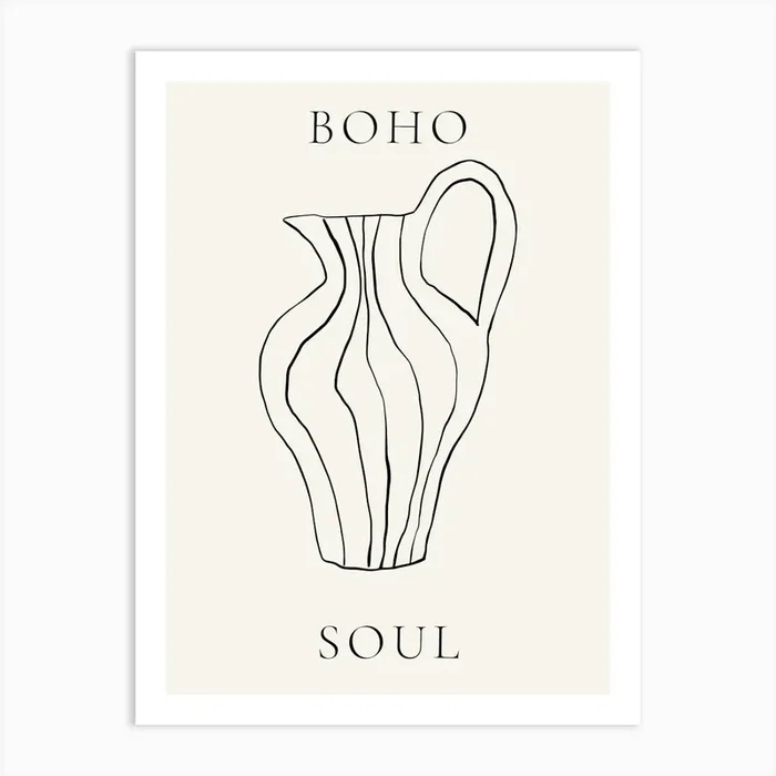 Boho Soul 35 Art Print by Henri Matisse Style Prints