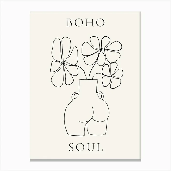Boho Soul 75 Canvas Print by Henri Matisse Style Prints