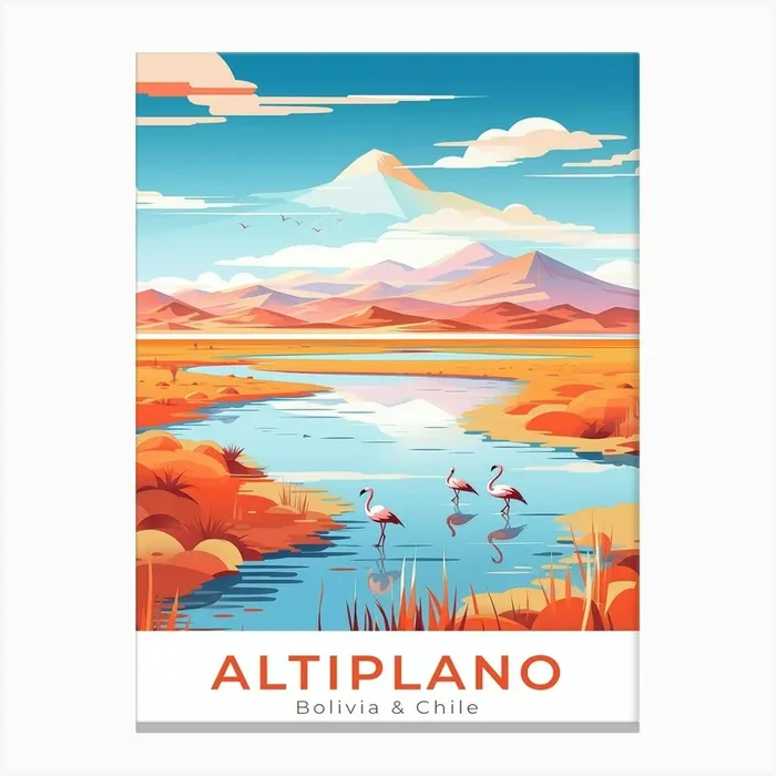 Bolivia & Chile Altiplano Travel Canvas Print by Anwir