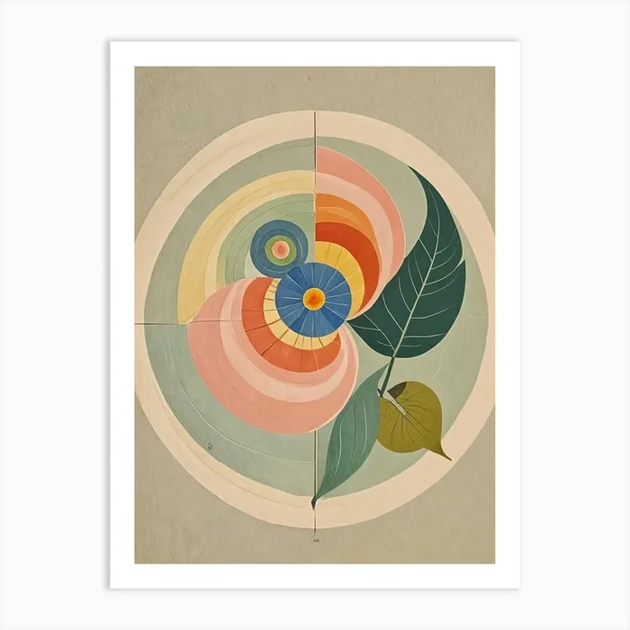 Botanical Geometry Art PrintDP by Daydream Pacific