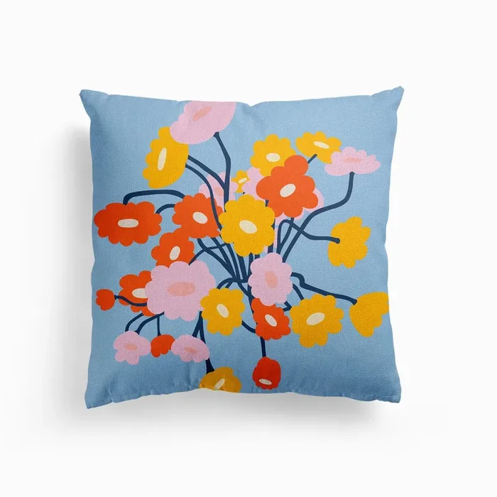 Bouquet Canvas Cushion by Fredi Maria