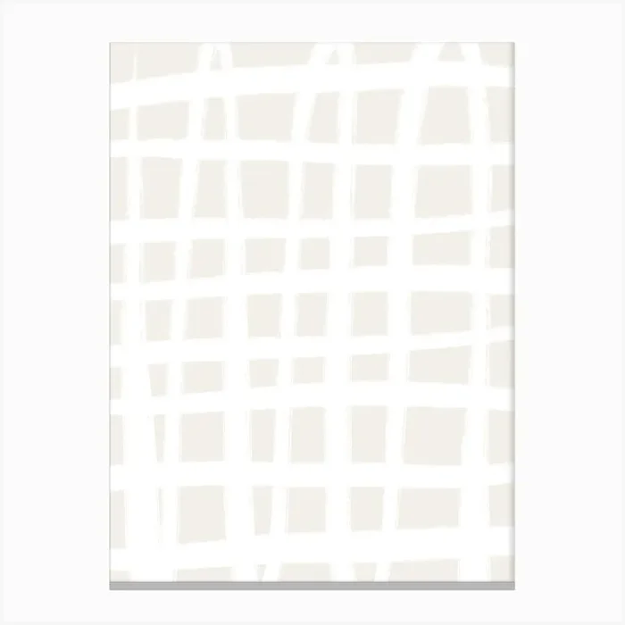 Boxes White Canvas Print by Bohomadic Studio