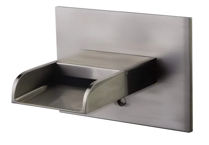 Brushed Nickel Waterfall Tub Filler