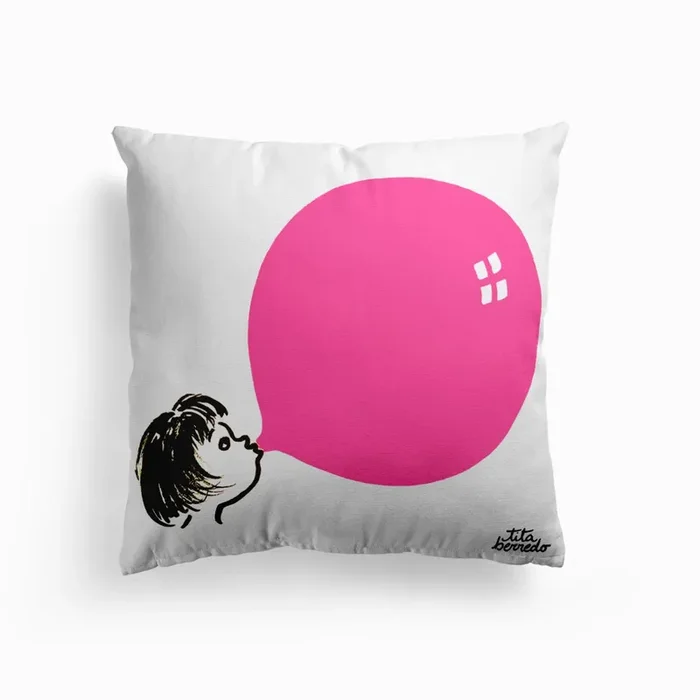 Bubblegum Cushion by Tita Berredo